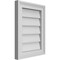 Ekena Millwork Vertical Surface Mount PVC Gable Vnt: Non-Functional, w/2"W x 1-1/2"H, Brickmould Frame, 14"W x 18"H GVPVE14X1802SN - alternate 2